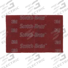 SCOTCH-BRITE Sanding Hand Pad: 6 in x 9 in, Aluminum Oxide, Very Fine, Maroon, 7447 Pro, 60 PK (MPN 7100023339). Key specifications — Series: 7447 Pro; Brand: SCOTCH-BRITE.