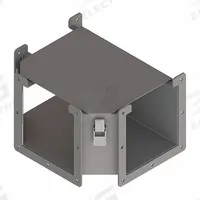 Wireway Tee: 6 in Wd, 6 in Ht, 12 in, Hinged Cover with Quick-Release Latches, Steel (MPN F66LTA). Key specifications — Cover Location: Top; Brand: HOFFMAN; With Knockouts: No.