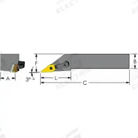 ULTRA-DEX USA Indexable Turning and Profiling Tool Holder: MVJNR 12-3B (MPN 974-000-283). Key specifications — attr257703: MVJNR 12-3B.