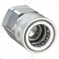SNAP-TITE Hydraulic Quick Connect Hose Coupling: 1/4 in Coupling Size, Steel, 1/4"-18 Thread Size (MPN VIHC4-4F). Key specifications — Thread Size: 1/4"-18; Brand: SNAP-TITE; Body Material: Steel.