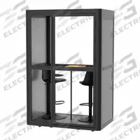 FLEXISPOT Office Pod: Quick Install Duo, 2 Seating Positions, White, Aluminum, 40 1/8 in Ht - Max (MPN EP2FW-KIT). Key specifications — Furniture Included: 2 Stools.