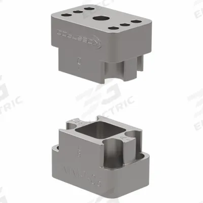 DE-STA-CO Array Tool Plate: MM-T-06, 27 mm L x 18 mm Wd. x 16 mm Ht. - Cobotic End-of-Arm Tool Plate Kits