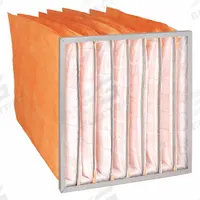 GRAINGER Pocket Air Filter: 24 in x 24 in x 29 in, MERV 11, Orange, Synthetic, 8 Pockets (MPN 6B633). Key specifications — Display Sell UOM: EA; Brand: GRAINGER; Media Material: Synthetic; Performance Rating: MERV 11.