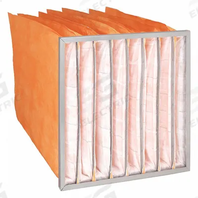 GRAINGER Pocket Air Filter: 24 in x 24 in x 29 in, MERV 11, Orange, Synthetic - MERV 11 Pocket Air Filters