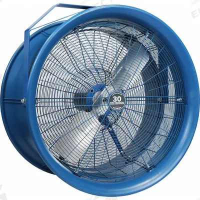 PATTERSON Mounted Fan: 30 in Blade Dia, 277V AC, 1 hp Motor HP, Ceiling Mount - High-Velocity Industrial Wall-Mount Fans