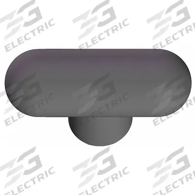 INNOVATIVE COMPONENTS Hand Knob: T, Plastic w/ Steel Thread, 5/16"-18 Thread - T-Handle Knobs with Threaded Hole