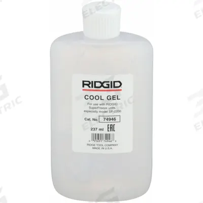 RIDGID Bottle Freezing Gel: 1/2 in Min Steel Pipe Size, 1 1/2 in Max Steel Pipe Size - Pipe Freezing Sprays & Gels
