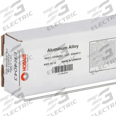 HOBART TIG Welding Rod: Aluminum, ER4043, 1/8 in x 36 in - ER4043 TIG Welding Rods