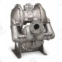 SANDPIPER Double Diaphragm Pump: 316 Stainless Steel Body, 3 in, NPT Connection, 260 gpm, PTFE Valve (MPN HDB3,DGN4SS.). Key specifications — Brand: SANDPIPER; Seat Material: PTFE; Check Valve Material: PTFE; Diaphragm Material: PTFE w/ Neoprene Backing.