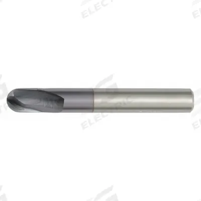 WIDIA HANITA Ball End Mill: Carbide, TiAlN Coated, 2 Flute, 8 mm Mill Dia, 8 mm LOC - Carbide Ball End Mills for Hardened Materials