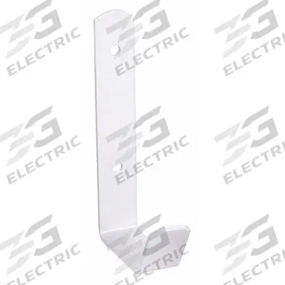APPROVED VENDOR Hook: Screw, 50 lb Wt Capacity, 1 Points per Hook, White, 3 1/2 in Projection - Wall Mount Utility Hooks