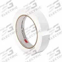 3M Electrical Tape: 1/2 in Wd, 72 yd Lg, 2.5 mil Thick, Polyester Film, Acrylic, White, 1350F (MPN 3M 1350 0.5" x 72 yds White). Key specifications — Series: 1350F.