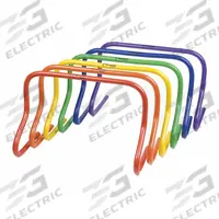 CHAMPION SPORTS Training Hurdle Set: Blue/Green/Orange/Purple/Red/Yellow, 12 in Ht:, 8 in Wd: (MPN PH126SET)
