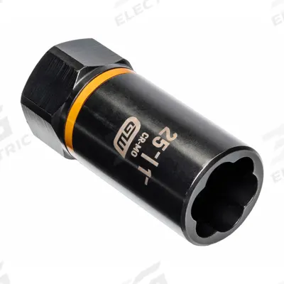 GEARWRENCH Deep Extraction Sockets: 1 in Socket Size, 6-Point, Deep, Black Oxide - 1/2" Drive Bolt Extraction Impact Sockets