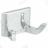 APPROVED VENDOR Bathroom Hook: 1 1/2 in x 2 1/8 in x 1 1/2 in, Zinc, Chrome-Plated (MPN 2VAL4). Key specifications — Finish: Chrome-Plated; Brand: APPROVED VENDOR; Material: Zinc.