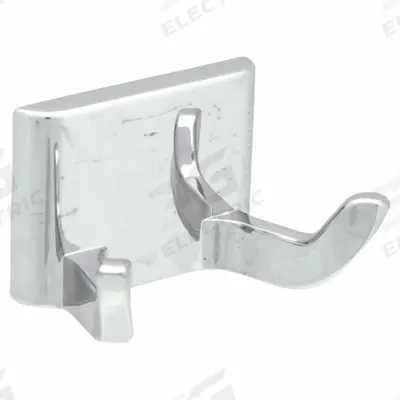 APPROVED VENDOR Bathroom Hook: 1 1/2 in x 2 1/8 in x 1 1/2 in, Zinc - Bathroom Hooks