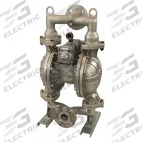 DAYTON Double Diaphragm Pump: 316 Stainless Steel Body, 1 1/2 in, Flange Connection, 102 gpm (MPN 34TJ44). Key specifications — Brand: DAYTON; Seat Material: Santoprene; Check Valve Material: Santoprene.