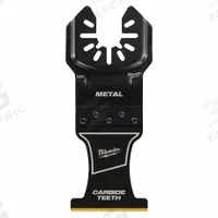MILWAUKEE Oscillating Tool Blade: 1 3/8 in Blade Wd, 3 9/16 in Overall Lg, Straight Cutting, 10 PK (MPN 49-25-1509). Key specifications — attr1097473: Metal; attr1097476: MILWAUKEE; attr1097456: Straight Cutting.