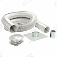 Chimney Liner Kit: 5 in Duct, LP Gas, 35 ft Lg, 470°F Max, 3003, Aluminum, 2 Ply (MPN 5ALK35). Key specifications — Number of Plys: 2; Includes: Mortar Guard; Compatible with Fuel Type: LP Gas; Brand: AMERI-VENT; End Type: Plain.