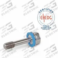 Hygienic Hex Head Screws: Stainless Steel, Partially Threaded, M8, 10 mm Min Thread Lg, Grade 316L (MPN 1582-M8-40-PL-E-1). Key specifications — Brand: JW WINCO; Washer Type: FDA-Approved Pre-Mounted Sealing.