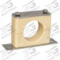 BEHRINGER PIPE SYSTEMS Beta Clamp: Smooth Bore, 316 Stainless Steel Clamp, Santoprene Cushion (MPN BSBX60375-SP)