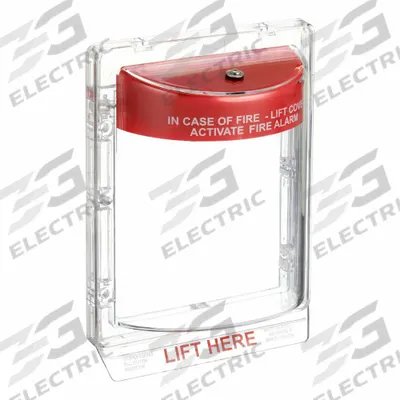 SAFETY TECHNOLOGY INTERNATIONAL Pull Station Cover w/Horn: Wall Mount, Flush Mount Mounting - Covers for Fire Alarm Pull Stations