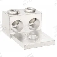 BURNDY Mechanical Connector: For Wire Size 6 AWG – 350 kcmil, 2 Wire Terminations (MPN K2A31U). Key specifications — Brand: BURNDY; Lug Material: Tin-Plated Aluminum.