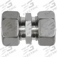 BRENNAN INDUSTRIES Compression Fitting Adapter: 20 mm OD x 20 mm OD size, Compression x Compression (MPN D2403-S20-S20-SS). Key specifications — Series: Volz; Brand: BRENNAN INDUSTRIES.