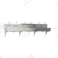 SANI-LAV Wash Station: 6 Stations, 8 in Bowl Dp, 117 in Bowl Lg, 16 1/2 in Bowl Wd, Faucet Included (MPN 512WFL). Key specifications — Includes Side Splash: Side Splash Not Included; Series: Stainless Steel Wash-Station; Brand: SANI-LAV.