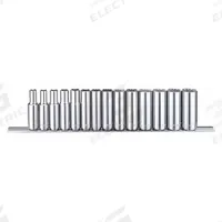 WESTWARD Socket Set: 3/8 in Drive, 14 Piece, 12-Point, Metric, 6 mm to 19 mm (MPN 53PN51). Key specifications — attr1224269: 3/8 in; attr1204685: Tether Ready; attr1204650: 6 mm to 19 mm; attr1204673: Socket Bits Not Included; attr1204688: WESTWARD; attr1206170: Deep Sockets.