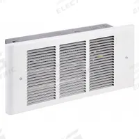 DAYTON Recessed Electric Wall-Mount Heater: 375 W/750 W/1125 W/1500 W, 120V AC, Single Phase, White (MPN 3UG15). Key specifications — Grille Color: White; Programming Capability: Non-Programmable; Wattage Output: 375 W/750 W/1125 W/1500 W; Voltage, Phase: 120V AC, 1-phase; Rough-In Dimensions - H x W x D: 6-5/8 in x 14-3/8 in x 4-3/8 in; Nominal Voltage - HVAC: 120V AC; Brand: DAYTON; Phase: Single.