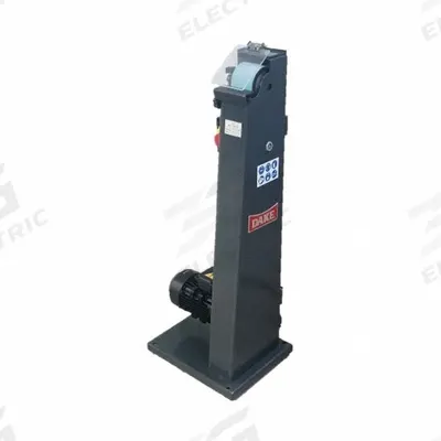 DAKE Standing Belt Sander: For Metal, 220 V, Single-Phase, 1.5 hp, 3 in Belt Wd - Floor Standing Belt Machines