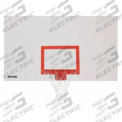 SPALDING Basketball Backboard: NCAA/NFHS, Steel, Graffiti Resistant Finish - Basketball Backboards
