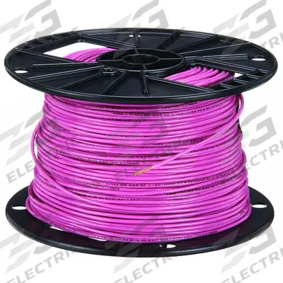 SOUTHWIRE Building Wire: Copper, 16 AWG, 1 Conductors, Stranded, Pink, 500 ft Lg - Copper TFN/TFFN Building Wires