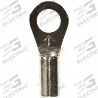 3M Ring Terminal: Bare, #6 Stud Size, 22 AWG to 18 AWG Wire Sizes, 1,000 V, Brazed Barrel & Seam (MPN M18-6R/SX). Key specifications — Brand: 3M.