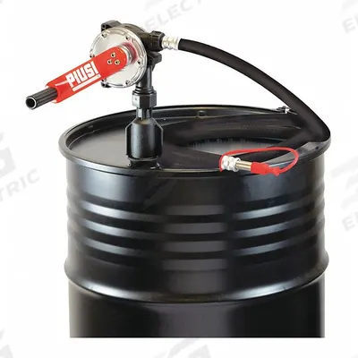 PIUSI Hand Pump: Rotary, Pump with Hose & Spout, Bung, 10.67 oz per stroke - Rotary-Action Fuel Transfer Pumps