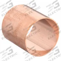 NIBCO Sweat Fitting Coupling: 4 in CTS x 4 in CTS, Cup x FTG, Dimple Center Stop, Wrot Copper (MPN 600DS 4)