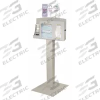 BOWMAN DISPENSERS Respiratory Hygiene Station: 18 in Overall Wd, 18 in Overall Dp, 3 Compartments (MPN BD102-0012). Key specifications — Material: Plastic; Color: Brown; Brand: BOWMAN DISPENSERS; Product Type: Respiratory Hygiene Station; Compatible Dispensing Product: Face Masks.