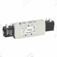 AVENTICS Solenoid Air Control Valve: Series L2, Double Solenoid, Four-Way / Two-Position, 24V DC (MPN L23BB452B000061). Key specifications — attr1077526: L23BB452B000061; attr1077589: Locking; attr1077598: Solenoid Air Control Valve; attr1077600: Spring Return.