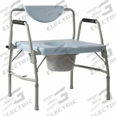 DYNAREX Commode Chair: Gray, 30 11/16 in Overall Wd, 29 in Overall Ht (MPN 10375). Key specifications — Color: Gray; Toilet Product Type: Commode Chair; Includes: Splash Guard; Brand: DYNAREX; Features: Tool-Free Setup and Height Adjustment.