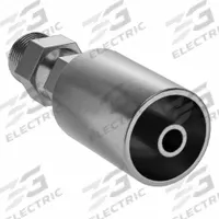 KURT Hydraulic Crimp Fitting: Carbon Steel, Straight, -6 For Hose Dash Size, Male x Male (MPN MPX-06-06). Key specifications — Fitting Gender: Male x Male; Fitting Connection Type: NPT x Hose End; Thread Size: 3/8"-18; For Hose Dash Size: -6; Brand: KURT.
