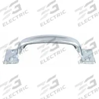 APPROVED VENDOR Pull Handle: Unthreaded Holes, Steel, Silver, #12 Screw Size, 1 in, 5.33 in Grip Lg (MPN 4PE21). Key specifications — Brand: APPROVED VENDOR; Projection Type: Non-Recessed; Material: Steel; Finish: Polished Zinc; Color: Silver; Folding Type: Fixed; Mounting Type: Unthreaded Holes; Screw Size: #12.