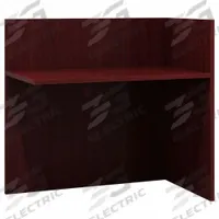 BOSS Desk Return: Melamine, Mahogany, 29 in Overall Ht, 42 in Overall Wd, 24 in Overall Dp, Melamine (MPN N180-M)