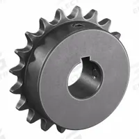 TSUBAKI Single Strand Sprocket: 41, For 1/2 in Chain Pitch, 1 in Bore Dia, 20 Teeth, Steel (MPN 41B20F-1). Key specifications — Brand: TSUBAKI.