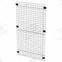 HUSKY RACK & WIRE Welded Wire Panel: 5 ft H x 3 ft W x 1 1/2 in D, Black, Powder-Coated (MPN V0305). Key specifications — attr1283297: Powder-Coated; attr1283316: Steel; attr1283313: Yes; attr1283333: HUSKY RACK & WIRE.