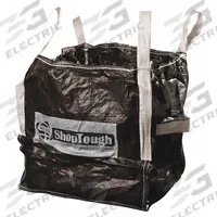 SHOPTOUGH Bulk Bags: 24 in Outside Lg, 24 in Outside Wd, 24 in Outside Ht, 8 cu ft Volume Capacity (MPN ST8). Key specifications — Finish: Smooth Woven; Brand: SHOPTOUGH.