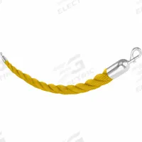 VISIONTRON Barrier Rope: Yellow, 8 ft Overall Lg, Polypropylene, Snap End (MPN 843YW96SE-SC). Key specifications — Brand: VISIONTRON; End Cap Material: Metal.
