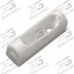 BANSBACH Gas Spring Bracket: Polyacetal, 14.29 mm Overall Ht (MPN OP-200-03 (W)). Key specifications — Brand: BANSBACH; Material: Polyacetal.