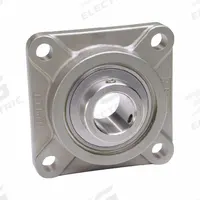 IPTCI BEARINGS 4 Bolt Flange Bearing: Radial Ball, 1 in Bore, SS, Set Screws, 3 3/4 in Lg (MPN SUCSF205-16 IP69K). Key specifications — Bore Type: Cylindrical; Brand: IPTCI BEARINGS; Lubricant Material: H-1 Grease; Mounting Bolt Size: 3/8 in; Split Housing: Not Split; System of Measurement: Inch.