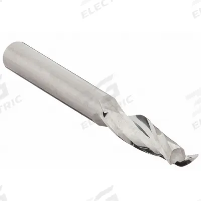 ONSRUD Solid Router Bit: Spiral O-Flute Upcut, 2 Flute, 1/4" Cut Dia - Spiral O-Flute Router Bits for Plastics